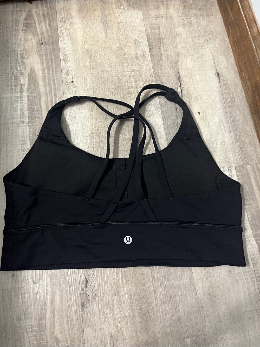 lululemon athletica Black Strappy Back Sports Bra